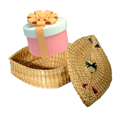 Handy Craft Golden grass Sankha Box