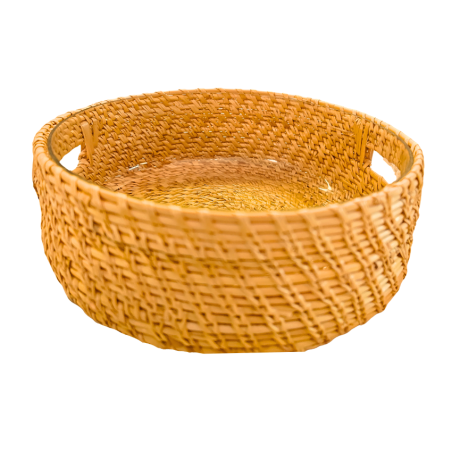 Golden Grass Glass Pedi
